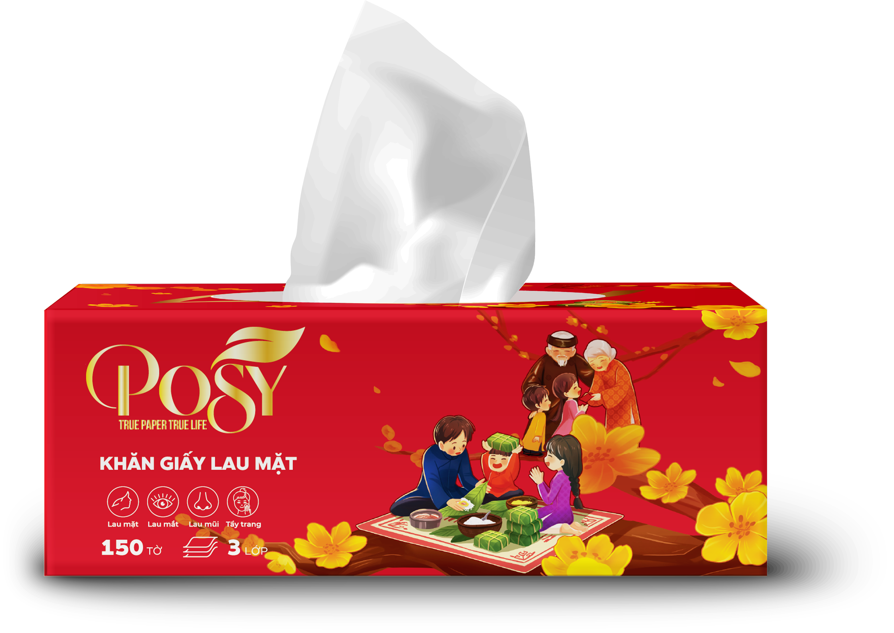 Khăn giấy hộp Posy
